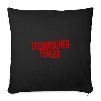 hier ist was faul - Sofakissenbezug 45 x 45 cm - Schwarz - Vorne