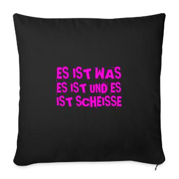 schlechte Laune - Sofakissenbezug 45 x 45 cm - Schwarz - Vorne
