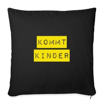 fangen wir endlich an - Sofakissenbezug 45 x 45 cm - Schwarz - Vorne