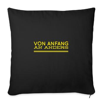 ich bin etwas Besonderes - Sofakissenbezug 45 x 45 cm - Schwarz - Vorne