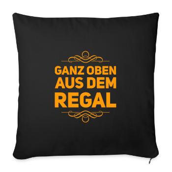 einfach genial - Sofakissenbezug 45 x 45 cm - Schwarz - Vorne