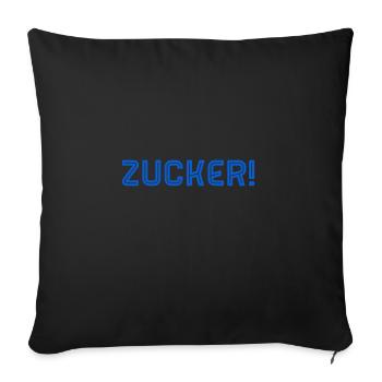 super - Sofakissenbezug 45 x 45 cm - Schwarz - Vorne