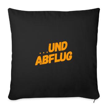 ab geht die Post - Sofakissenbezug 45 x 45 cm - Schwarz - Vorne