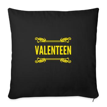 Valentine's Day is fantastic - Sofa pillowcase 17,3'' x 17,3'' (45 x 45 cm) - black - Front