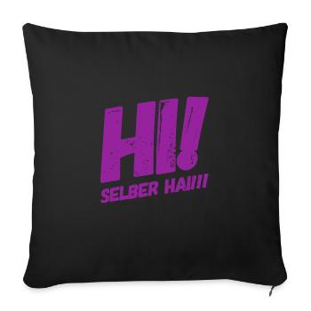 servus - Sofakissenbezug 45 x 45 cm - Schwarz - Vorne