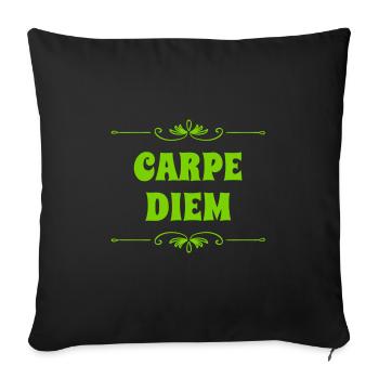 the day is great - Sofa pillowcase 17,3'' x 17,3'' (45 x 45 cm) - black - Front