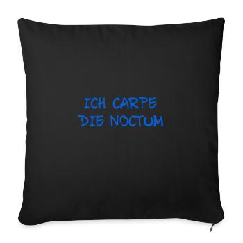 vor dir steht eine Nachteule - Sofakissenbezug 45 x 45 cm - Schwarz - Vorne