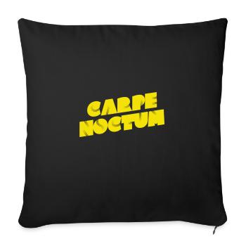 La nuit est incroyable - Housse de coussin décorative 45 x 45 cm - noir - Devant