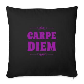 I like the day - Sofa pillowcase 17,3'' x 17,3'' (45 x 45 cm) - black - Front