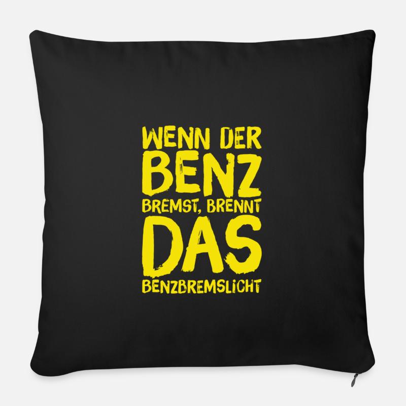 Bremslicht - Sofakissenbezug 45 x 45 cm - Schwarz