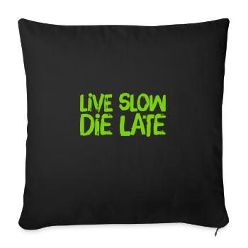 age - Sofa pillowcase 17,3'' x 17,3'' (45 x 45 cm) - black - Front