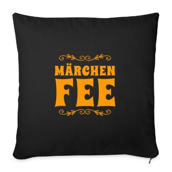 Je suis un conte de fées - Housse de coussin décorative 45 x 45 cm - noir - Devant