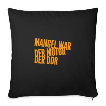 le moteur de la RDA - Housse de coussin décorative 45 x 45 cm - noir - Devant