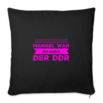 La rareté était la force motrice - Housse de coussin décorative 45 x 45 cm - noir - Devant