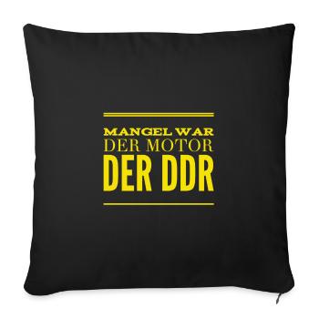 Économie de la rareté - Housse de coussin décorative 45 x 45 cm - noir - Devant