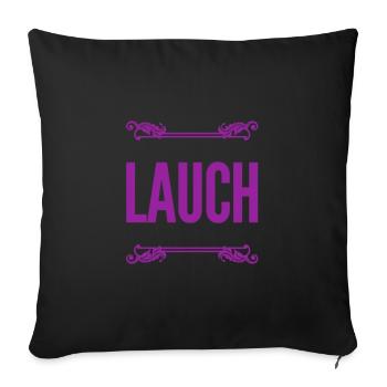 I'm a leek - Sofa pillowcase 17,3'' x 17,3'' (45 x 45 cm) - black - Front