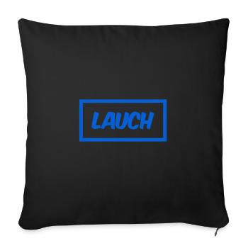 I'm a real leek - Sofa pillowcase 17,3'' x 17,3'' (45 x 45 cm) - black - Front