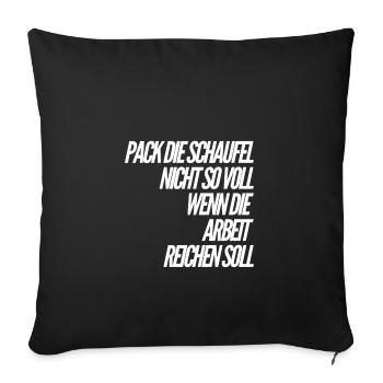 Je prends mon temps - Housse de coussin décorative 45 x 45 cm - noir - Devant