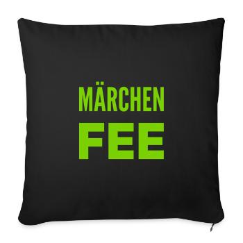 Devant vous se dresse un conte de fées - Housse de coussin décorative 45 x 45 cm - noir - Devant