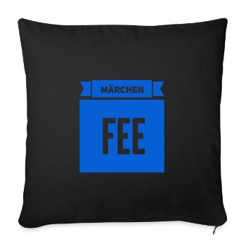 this is what a fairy tale looks like - Sofa pillowcase 17,3'' x 17,3'' (45 x 45 cm) - black - Front