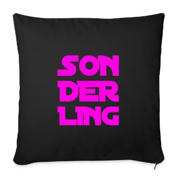 Je suis un excentrique - Housse de coussin décorative 45 x 45 cm - noir - Devant