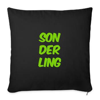 un excentrique - Housse de coussin décorative 45 x 45 cm - noir - Devant