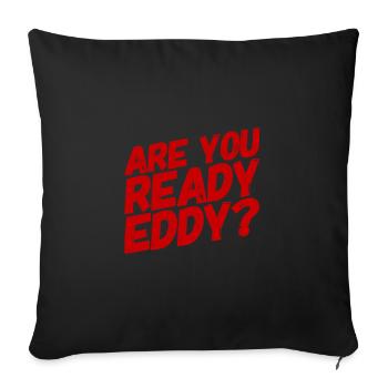 Here we go - Sofa pillowcase 17,3'' x 17,3'' (45 x 45 cm) - black - Front