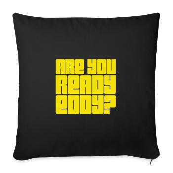 Je suis prêt - Housse de coussin décorative 45 x 45 cm - noir - Devant