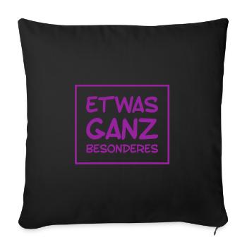 quelque chose de très spécial - Housse de coussin décorative 45 x 45 cm - noir - Devant