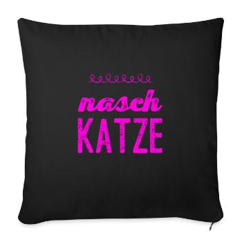 Voici à quoi ressemble une dent sucrée - Housse de coussin décorative 45 x 45 cm - noir - Devant