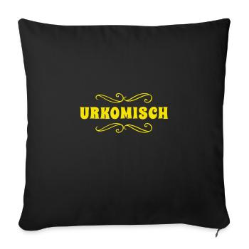 I'm blowing myself away - Sofa pillowcase 17,3'' x 17,3'' (45 x 45 cm) - black - Front