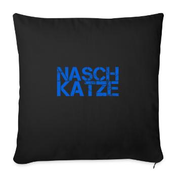 Dent sucrée - Housse de coussin décorative 45 x 45 cm - noir - Devant