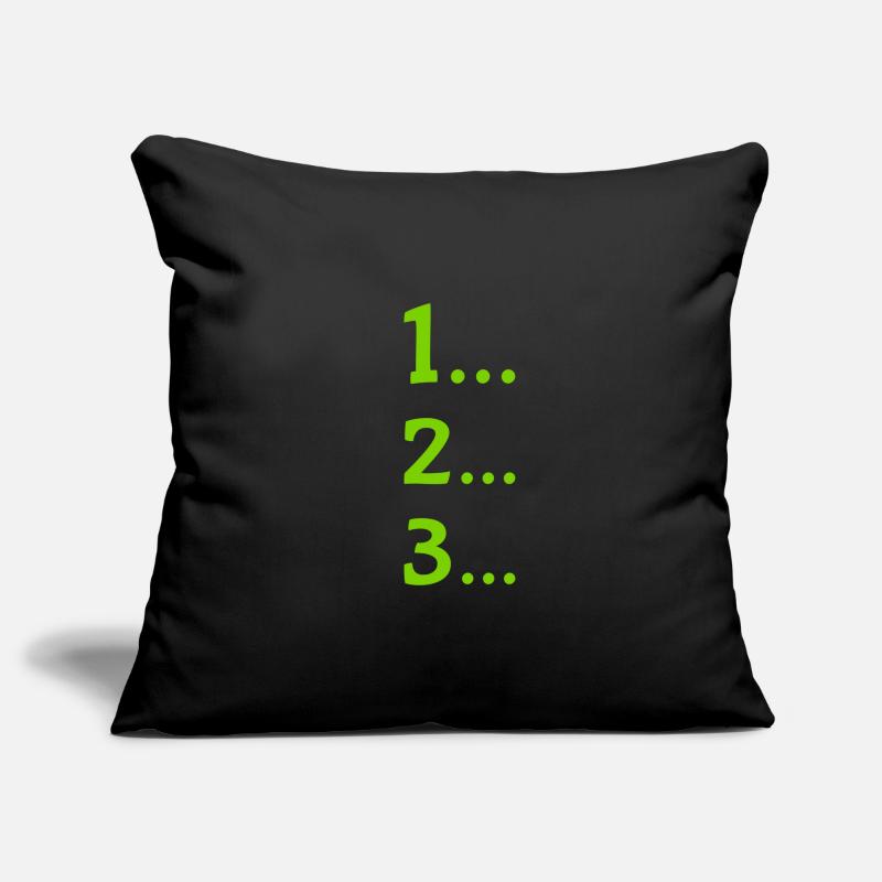 One, two, three Sofa pillowcase 17,3'' x 17,3'' (45 x 45 cm)