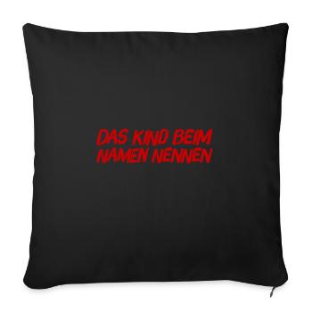 Honnêteté - Housse de coussin décorative 45 x 45 cm - noir - Devant