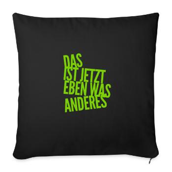 C’est quelque chose de différent maintenant - Housse de coussin décorative 45 x 45 cm - noir - Devant