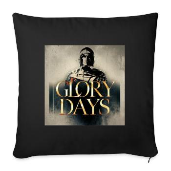 Jours de gloire - Housse de coussin décorative 45 x 45 cm - noir - Devant