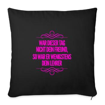 J’aime ma vie - Housse de coussin décorative 45 x 45 cm - noir - Devant