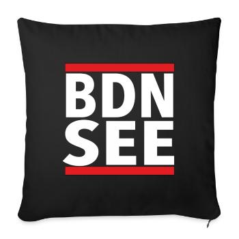 BDN SEE - Sofakissenbezug 45 x 45 cm - Schwarz - Vorne