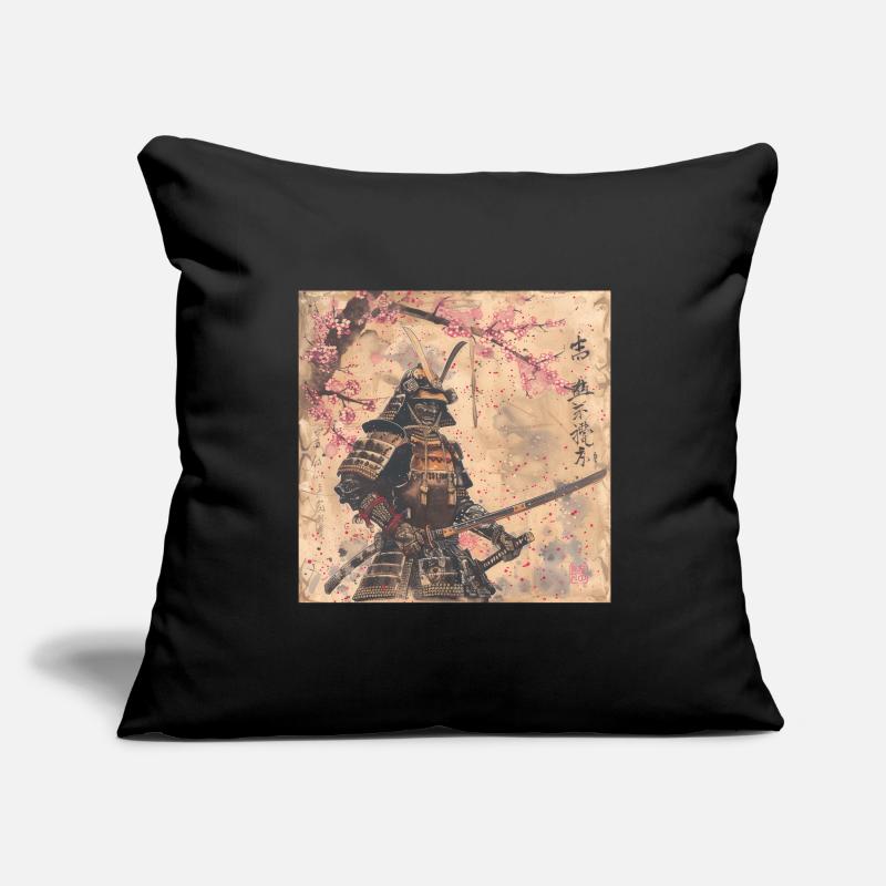 Japanisch, Samurai, Kirschblüte, Kunst, Ukiyo-E Sofakissenbezug 45 x 45 cm