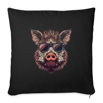 Lunettes de soleil Wild Boar - Housse de coussin décorative 45 x 45 cm - noir - Devant
