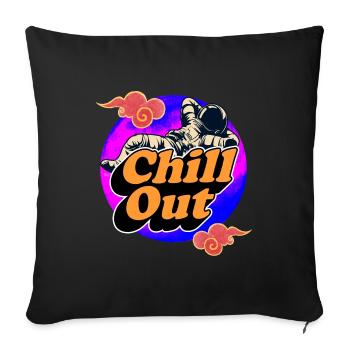CHILL OUT - Housse de coussin décorative 45 x 45 cm - noir - Devant