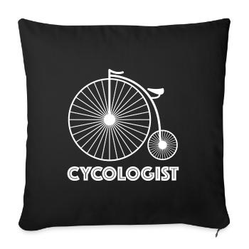 Accro au vélo | Vélo, Vélo, Vélocipède, E-bike - Housse de coussin décorative 45 x 45 cm - noir - Devant
