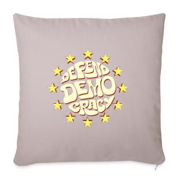 defend democracy Europe - Sofa pillowcase 17,3'' x 17,3'' (45 x 45 cm) - light taupe - Front