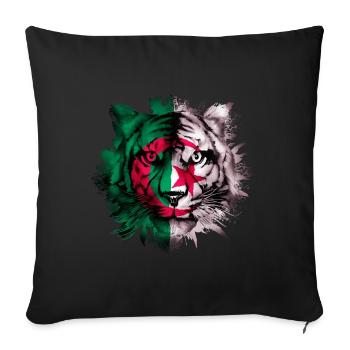 Algeria - Sofa pillowcase 17,3'' x 17,3'' (45 x 45 cm) - black - Front