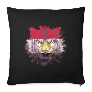 Egypt - Sofa pillowcase 17,3'' x 17,3'' (45 x 45 cm) - black - Front