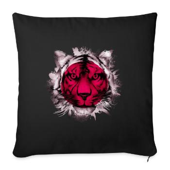 Japon - Housse de coussin décorative 45 x 45 cm - noir - Devant