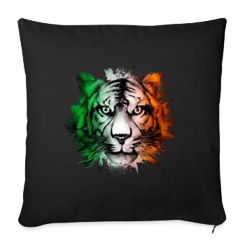 Ireland - Sofa pillowcase 17,3'' x 17,3'' (45 x 45 cm) - black - Front