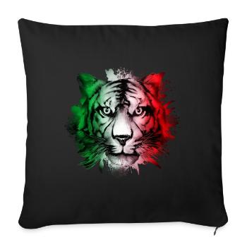 Italie - Housse de coussin décorative 45 x 45 cm - noir - Devant