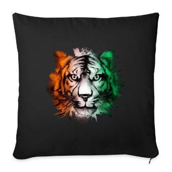 Ivory Coast - Sofa pillowcase 17,3'' x 17,3'' (45 x 45 cm) - black - Front