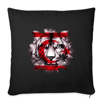 Northern Cyprus - Sofa pillowcase 17,3'' x 17,3'' (45 x 45 cm) - black - Front